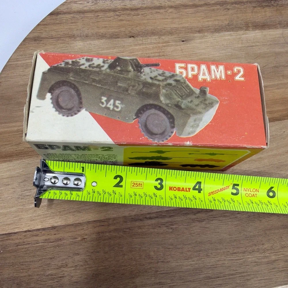 Arsenal BRDM-2 Toy Armored Car Kids 4.5in Green Good Vintage USSR Soviet Boxed